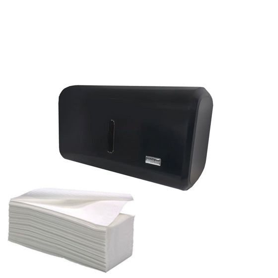 Dispenser Papel Toalha Interfolha Compacto Premisse Preto