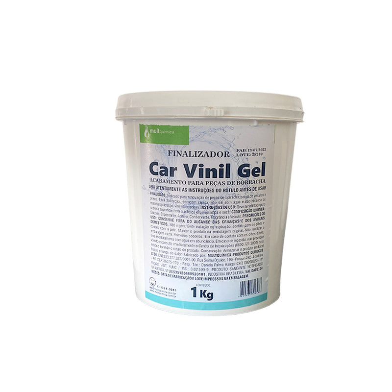 Finalizador de carro peças ideal para borrachas 1kg Gel