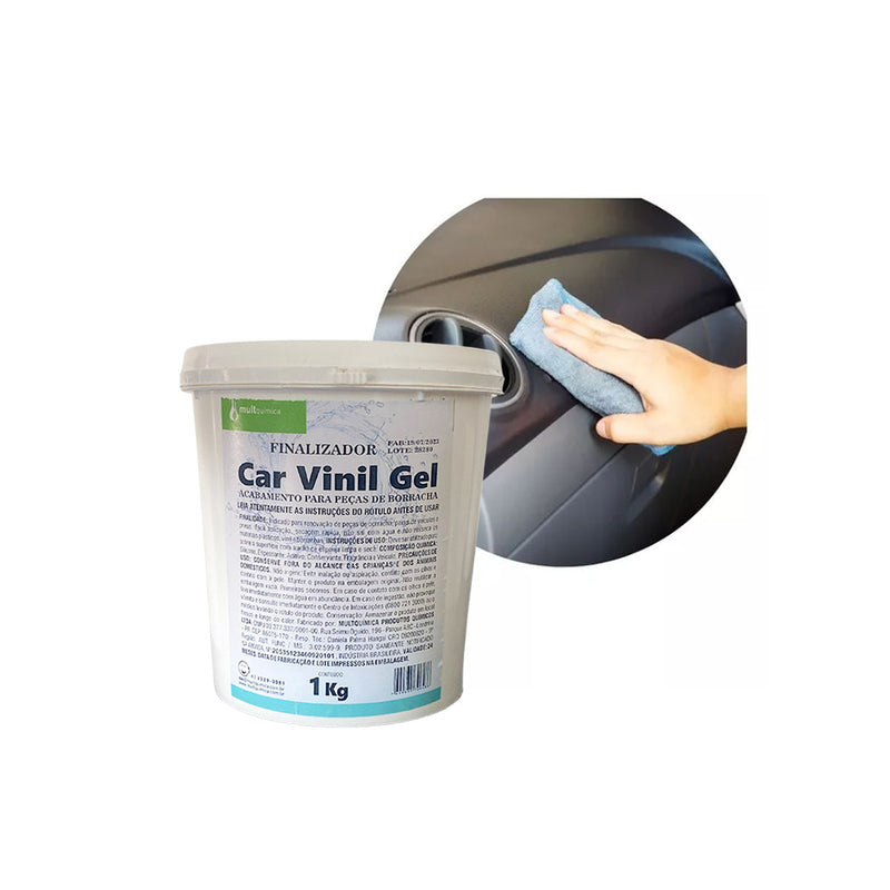 Finalizador de carro peças ideal para borrachas 1kg Gel