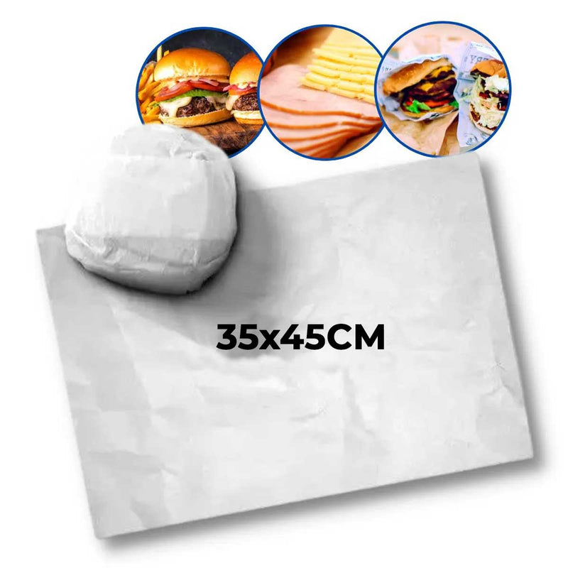 Papel para Embalar Lanches e Alimentos Manilha 35X45cm 4KG