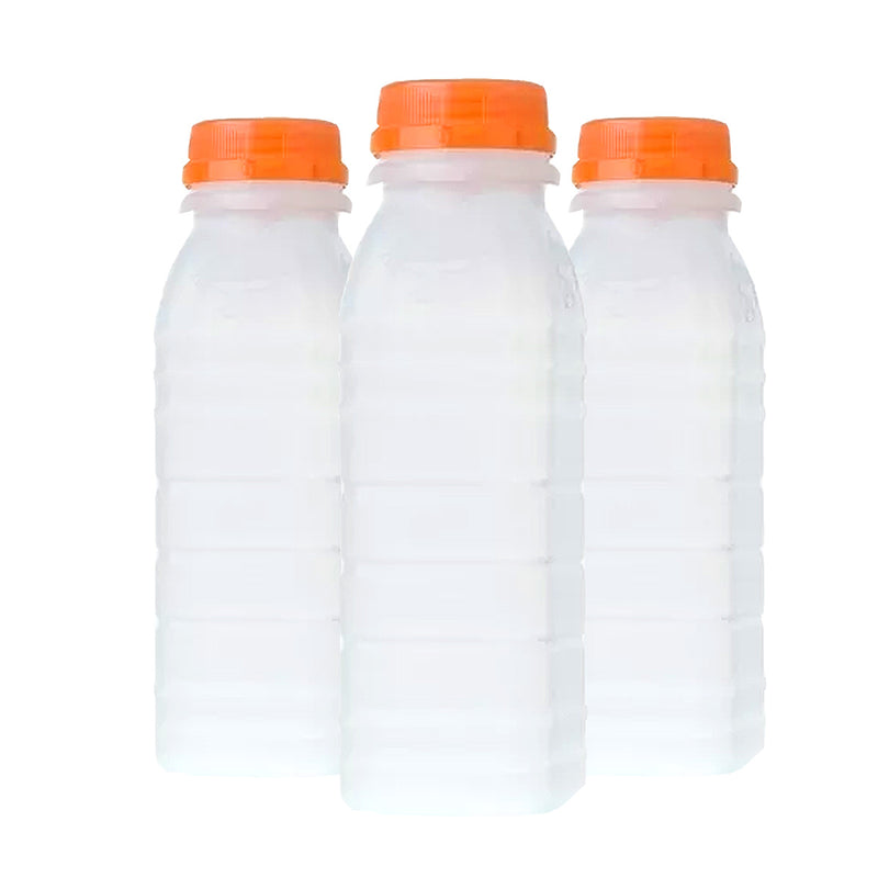 Garrafa para suco 500ml frasco leitoso com 100 unidades