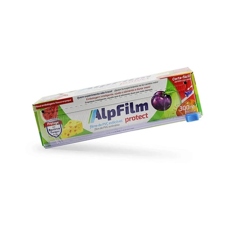 Filme com Trilho PVC esticável 28cm x 300 metros Alpfilm